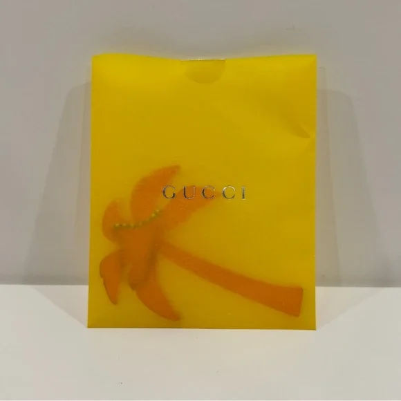 GUCCI Orange Palm Tree 2020 Resort Launch Party Key Chain Bag Charm - Picture 7 of 7